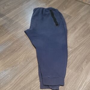 Nike Dark Blue Joggers with Black Stripe